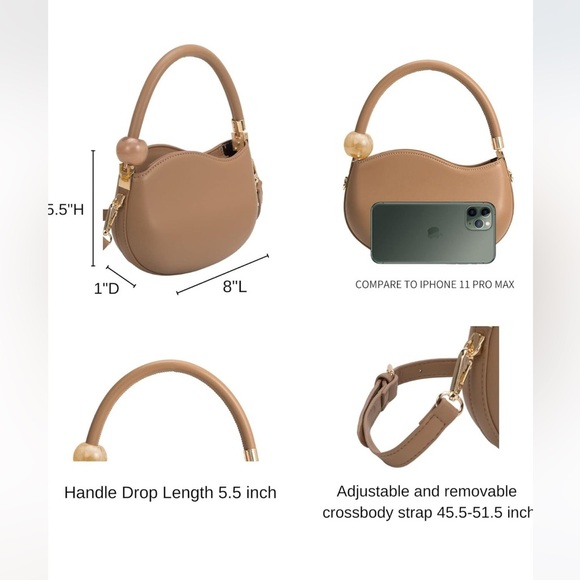 Melie Bianco Jennie Tan Vegan Leather Purse - Picture 16 of 16